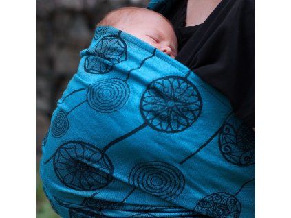 Šátek na nošení dětí Moisha Dandelions Sapphire
